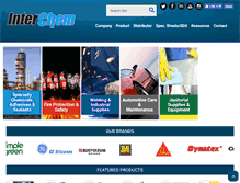 Tablet Screenshot of interchem.co.tt